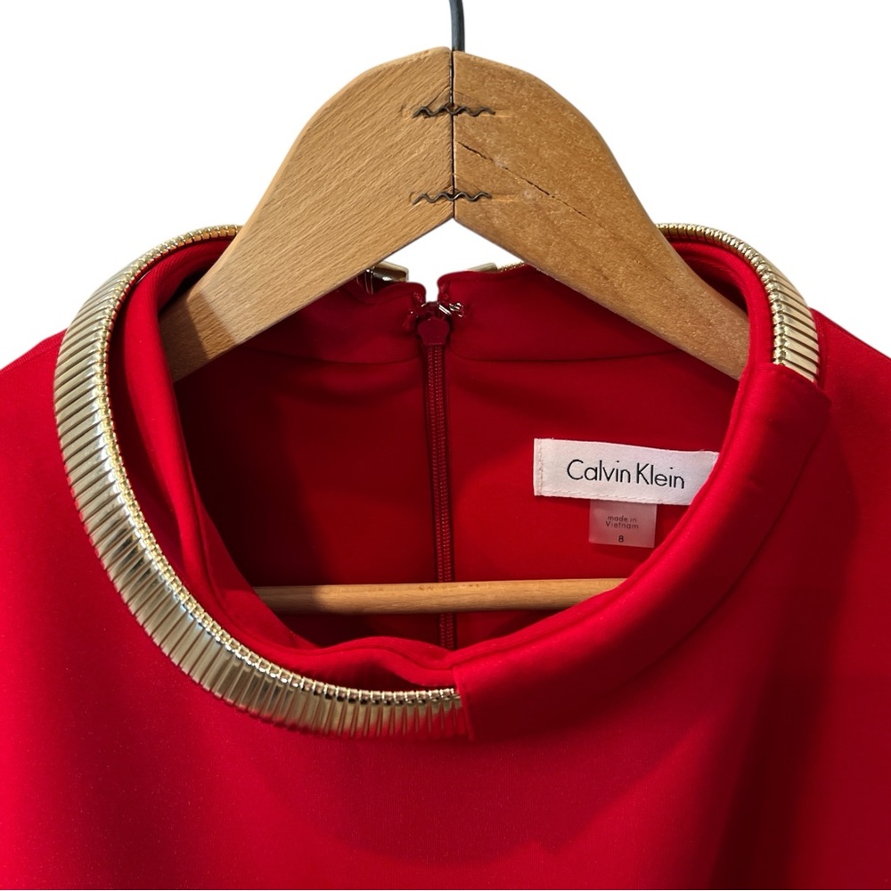 Calvin Klein Vibrant Red Dress - Picture 8 of 10